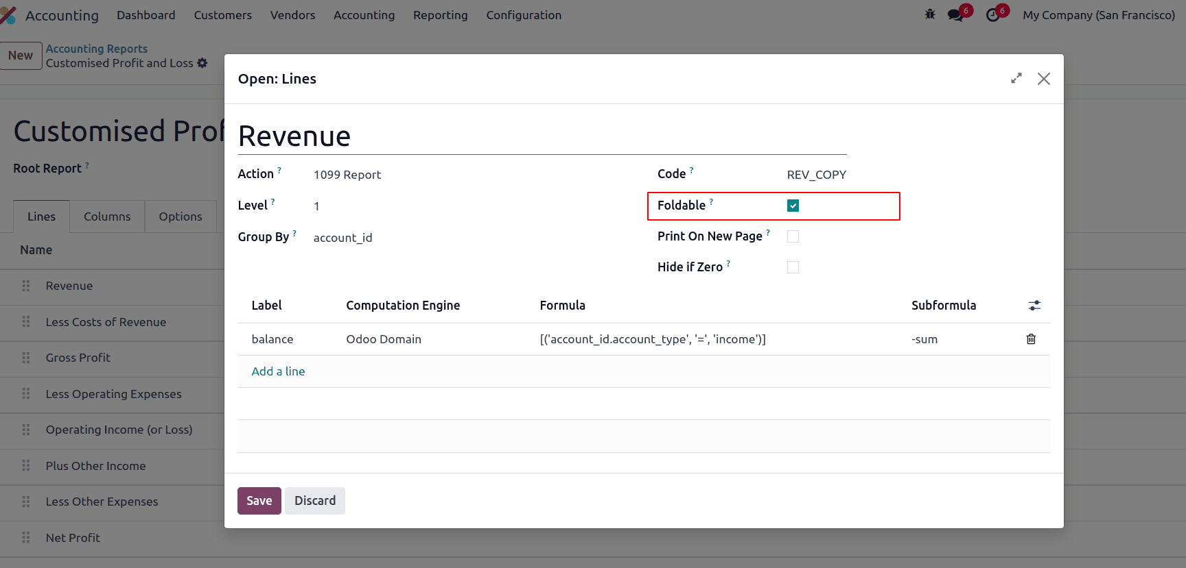 How to Add Financial Reports from UI in Odoo 18-cybrosys