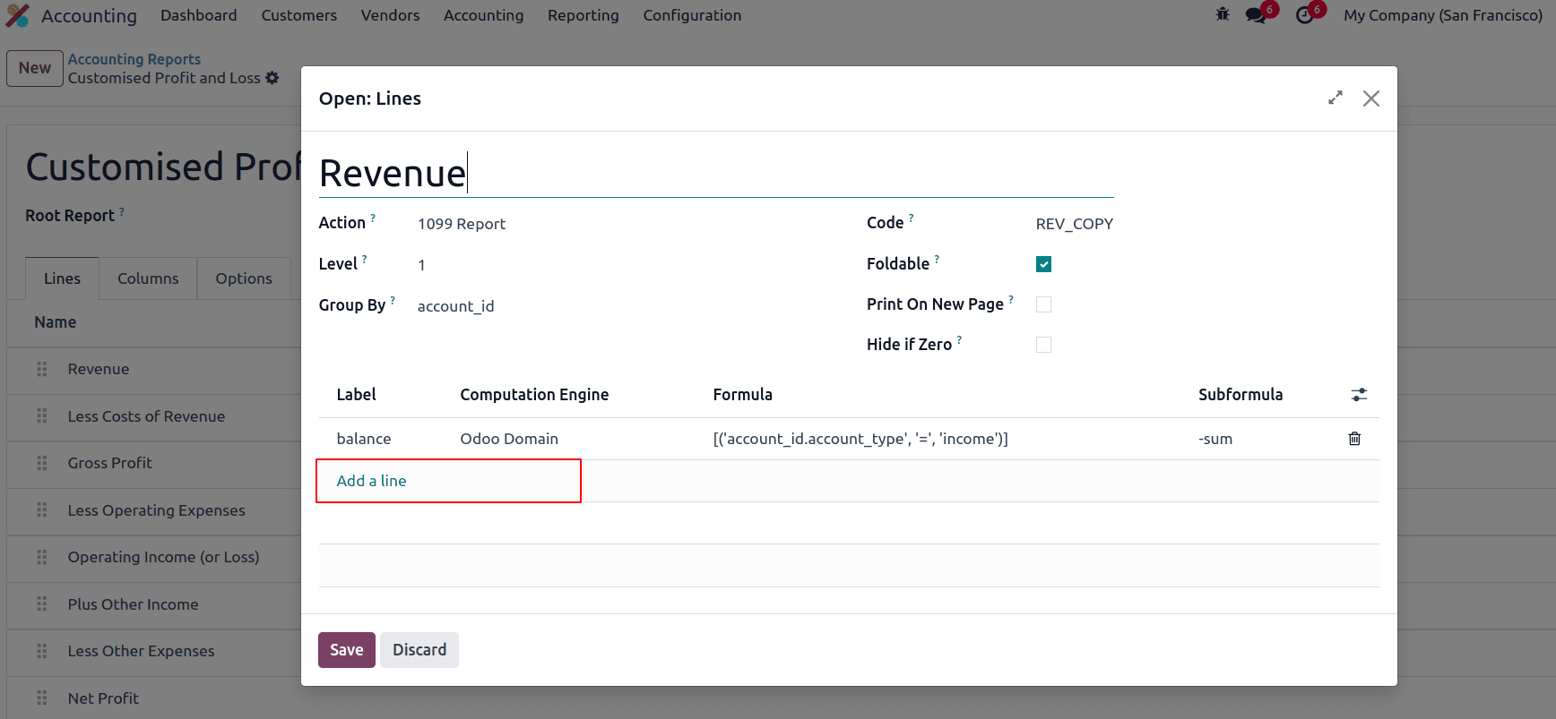 How to Add Financial Reports from UI in Odoo 18-cybrosys