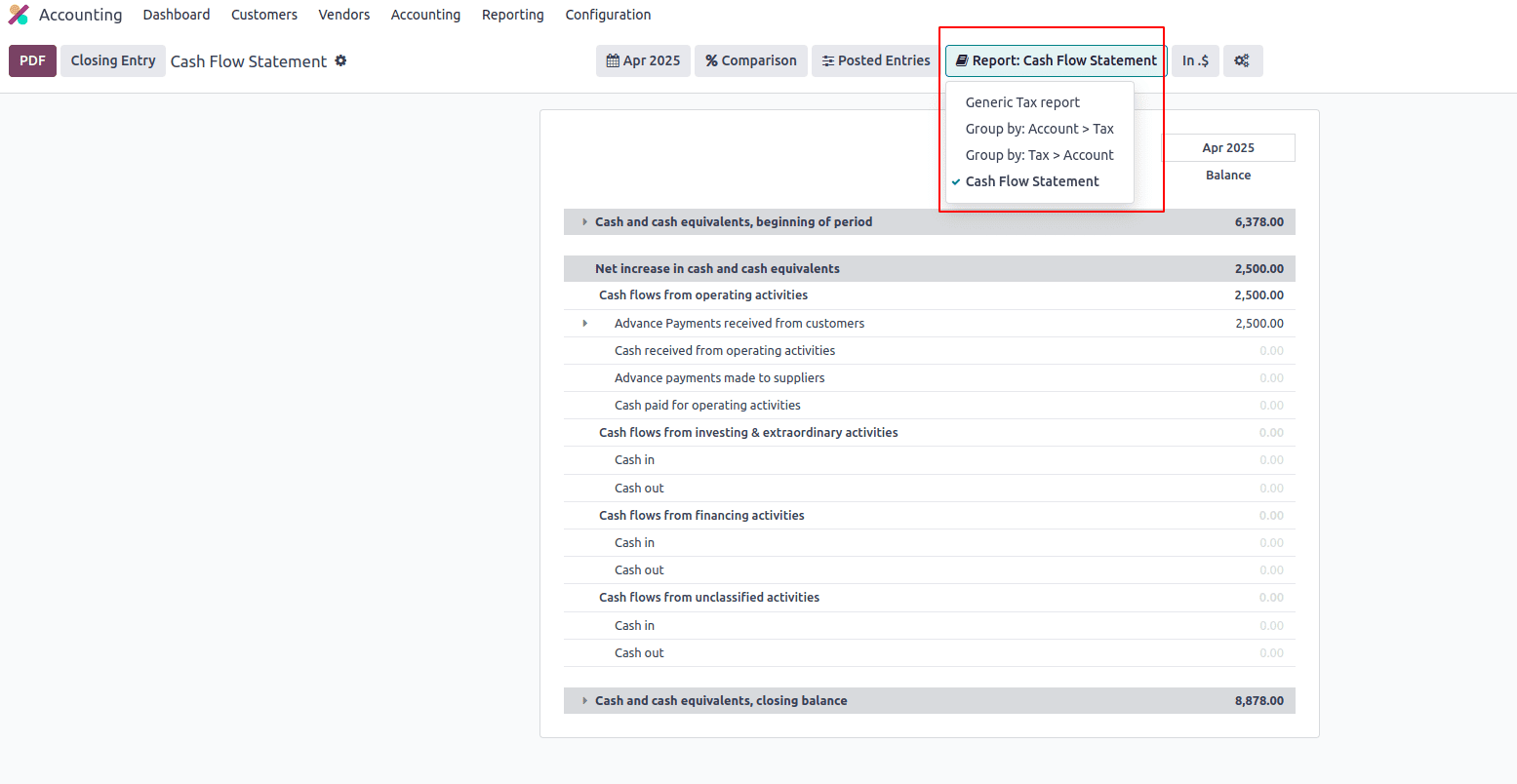 How to Add Financial Reports from UI in Odoo 18-cybrosys