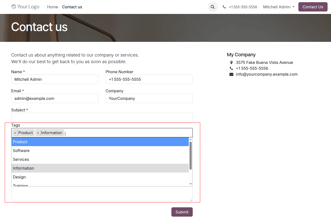 How to Add Many2Many fields in Odoo19 Website Form-cybrosys