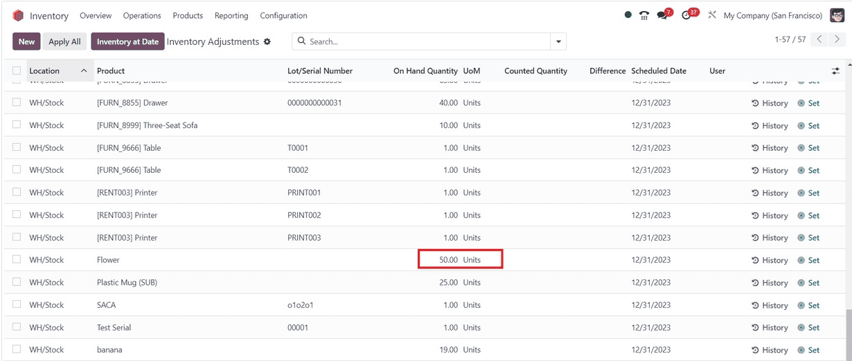 How to Add Opening Stock and Adjust Them in Odoo 17 Inventory-cybrosys