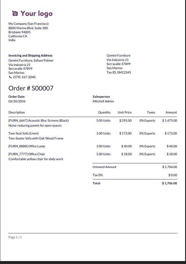 How to Add Product Images in Sale Order & Invoice Report Lines in Odoo 19-cybrosys
