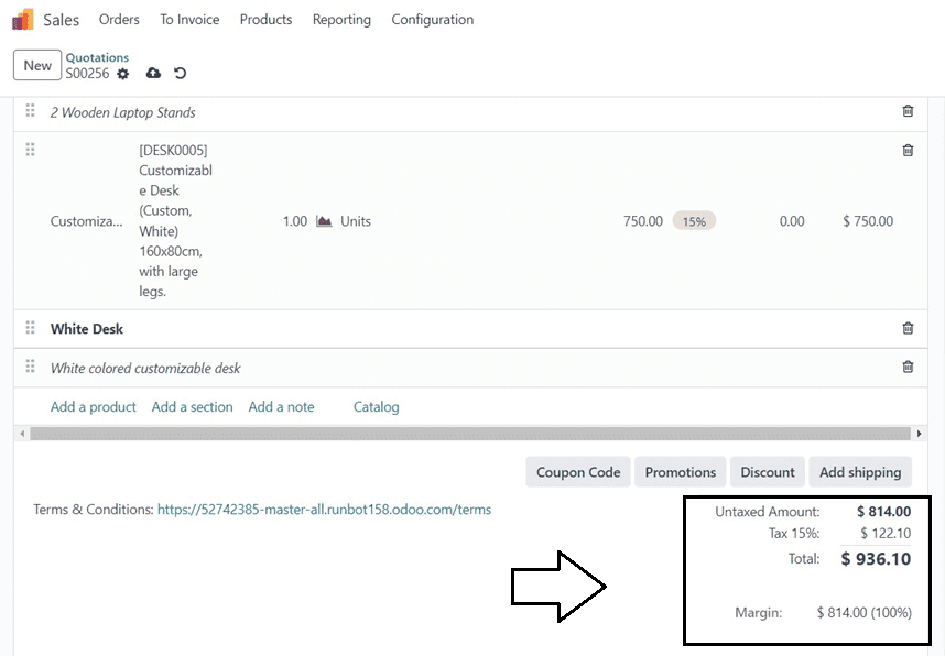 How to Add Sections, Notes, & Subtotals in a Quotation Using Odoo 17 Sales-cybrosys