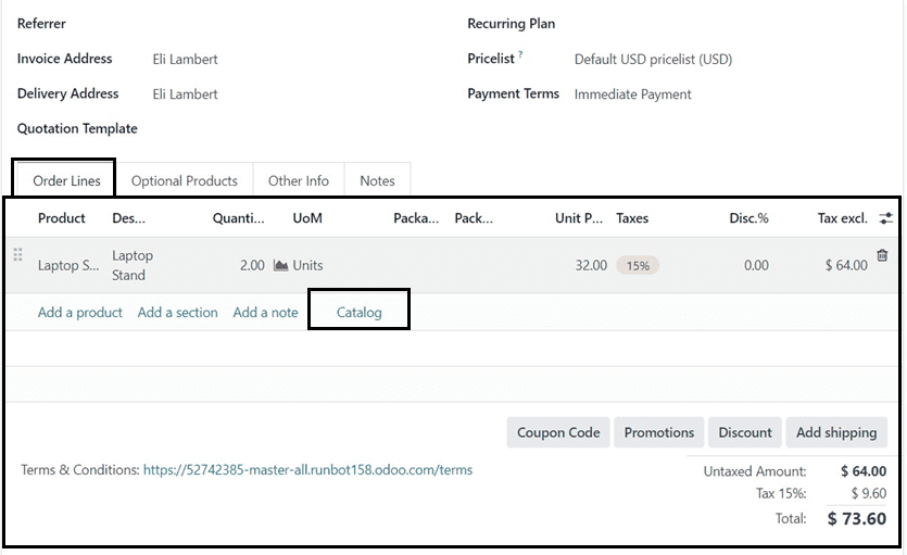 How to Add Sections, Notes, & Subtotals in a Quotation Using Odoo 17 Sales-cybrosys