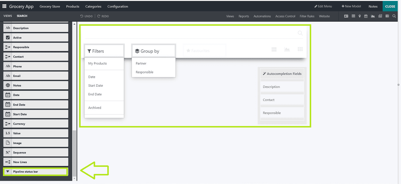 How to Add Smart Tabs & Pipelines in Odoo 16 Studio-cybrosys