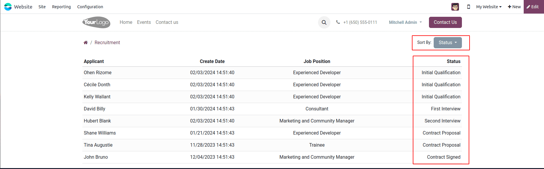 How to Add Sort Option in Website Portal Odoo 17-cybrosys