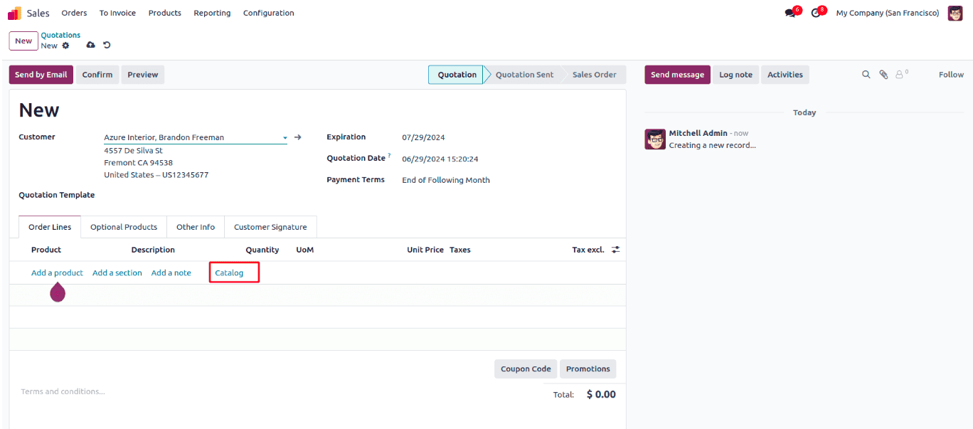 How to Add the Catalog Feature in Odoo 18-cybrosys