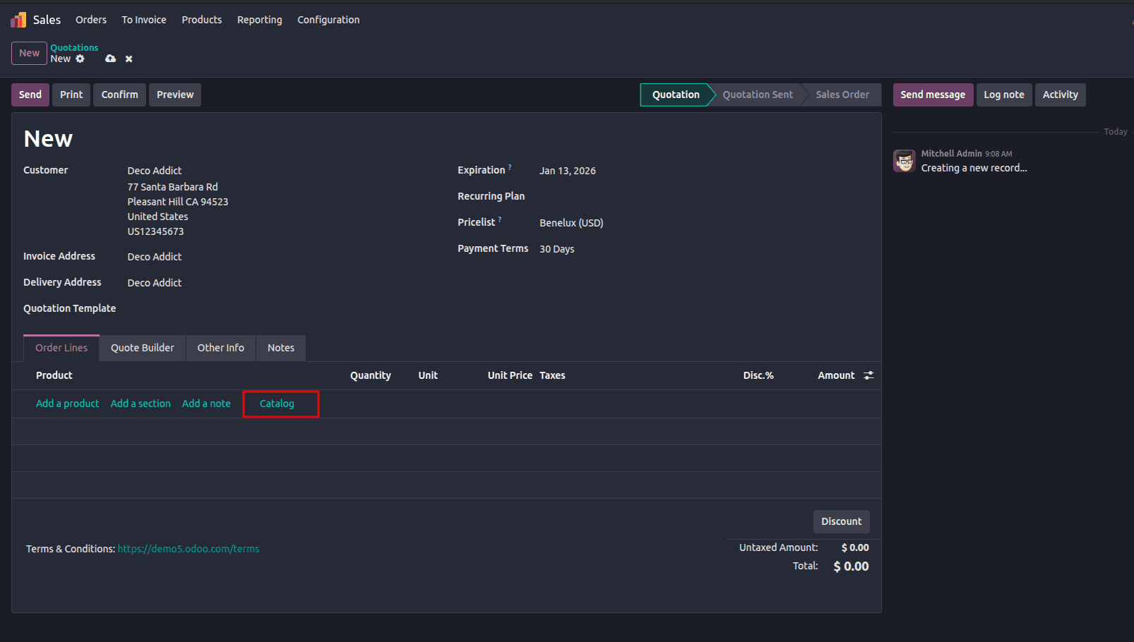 How to Add the Catalog Feature in Odoo 19-cybrosys