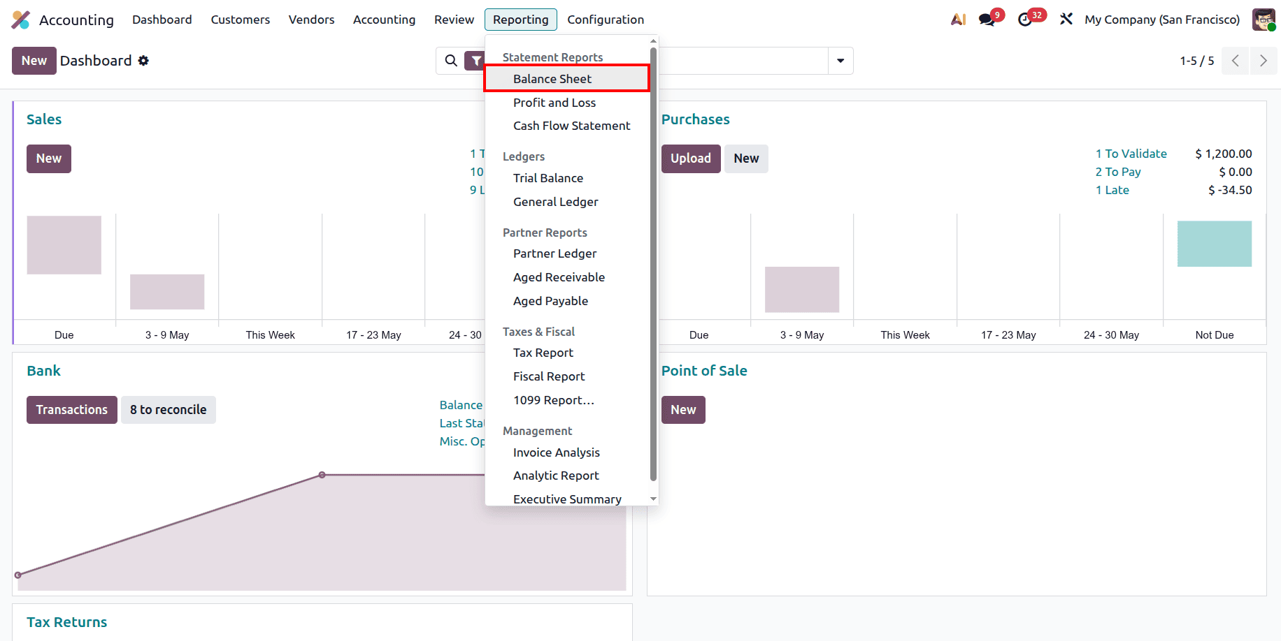 How to Analyze the Balance Sheet Report in Odoo 19-cybrosys