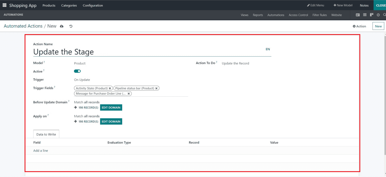 How to Apply Automation & Filter Rules in Odoo 16 Studio App-cybrosys