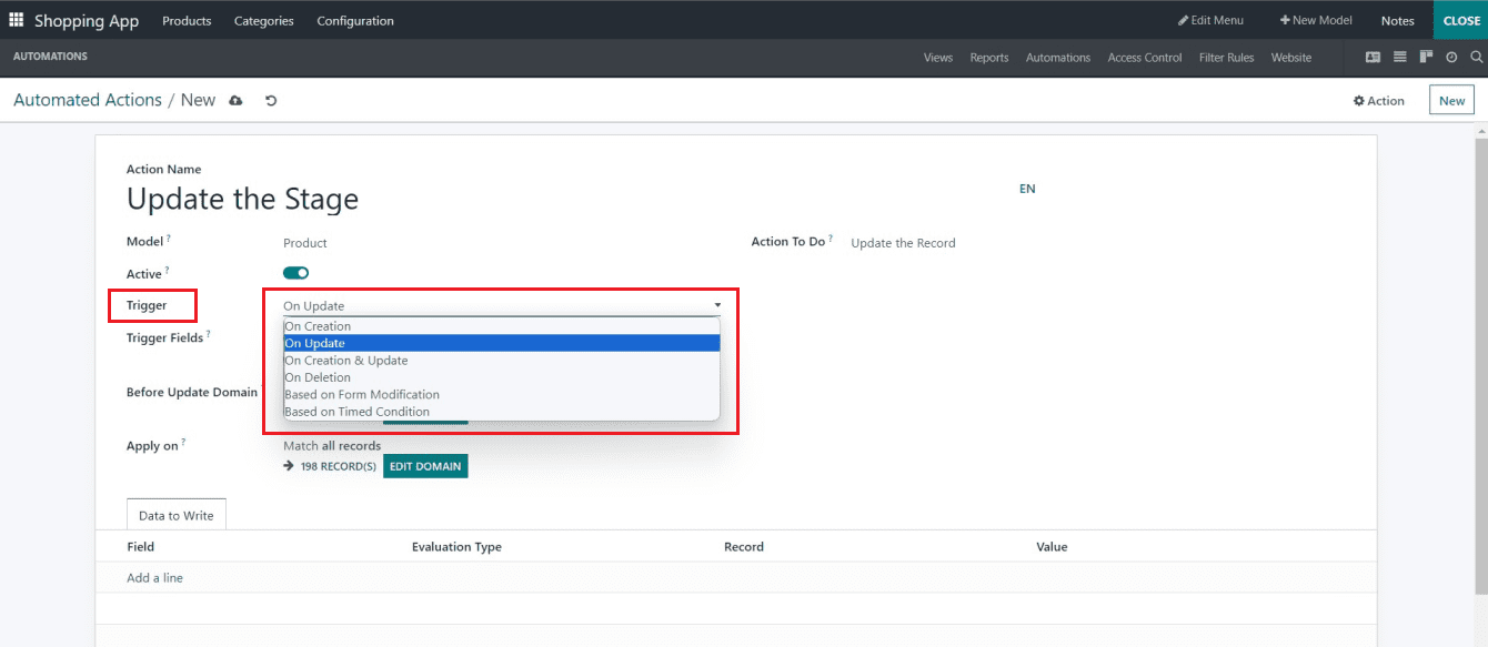 How to Apply Automation & Filter Rules in Odoo 16 Studio App-cybrosys