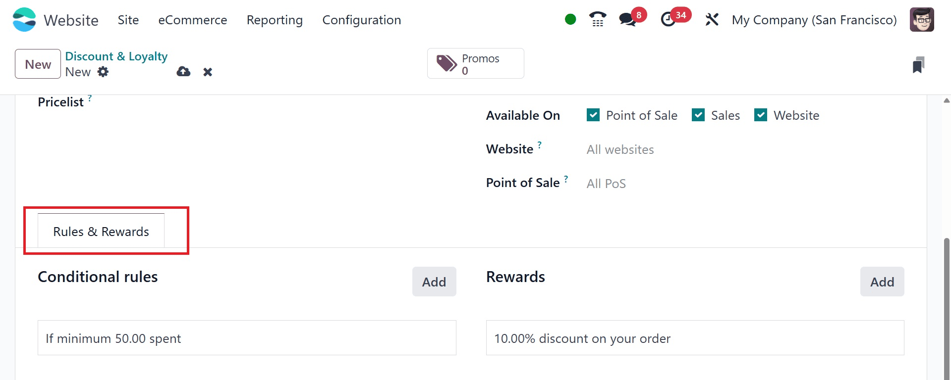 How to Apply Custom Coupons and Promotions Based on Pricelist in Odoo 18-cybrosys