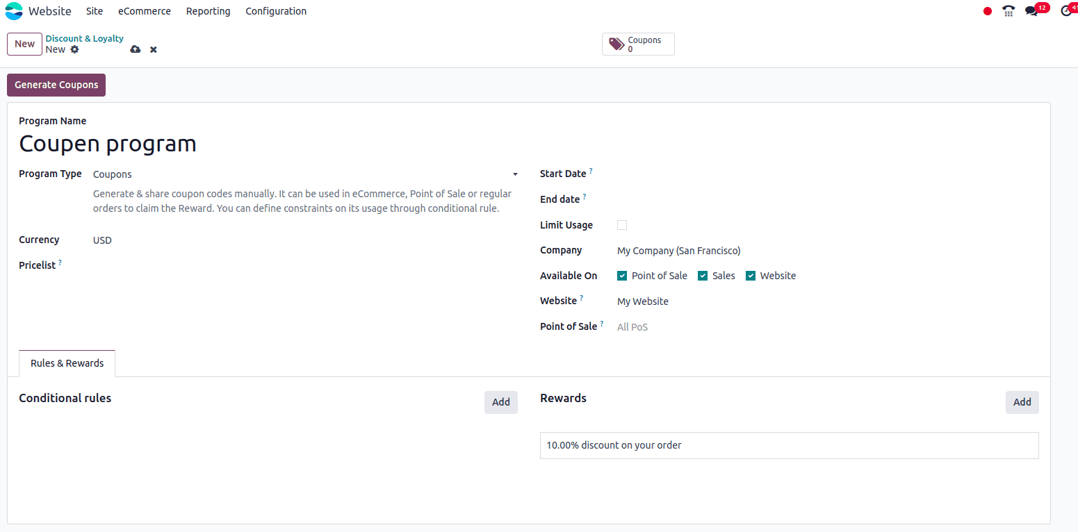 How to Apply For Coupon and Promtion Program in Odoo 18 Website-cybrosys