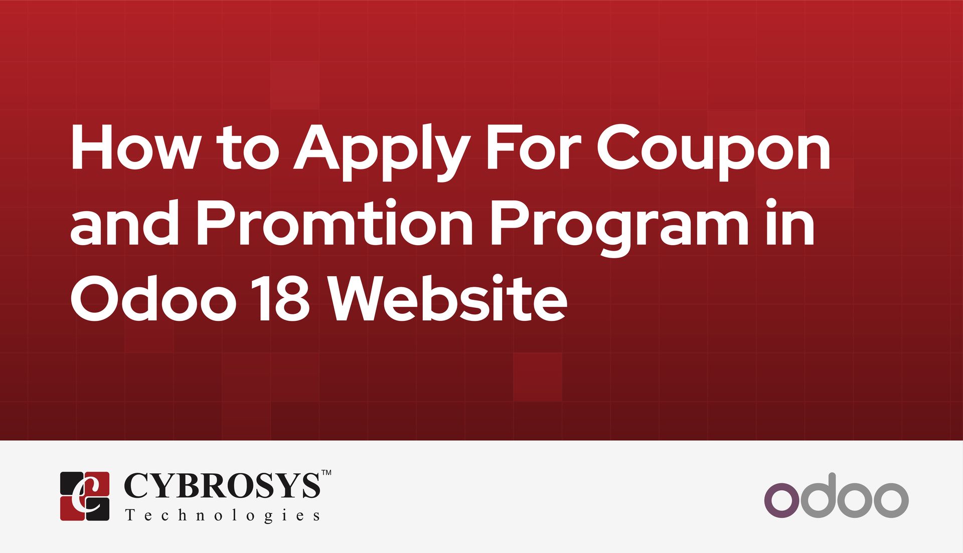 How to Apply For Coupon and Promtion Program in Odoo 18 Website