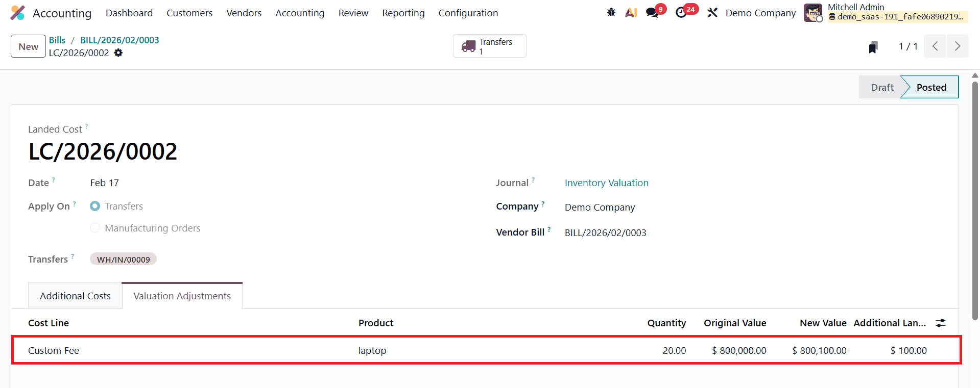 How to Apply Landed Costs for True Product Pricing in Odoo 19-cybrosys