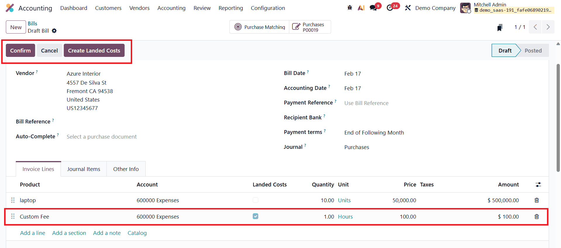 How to Apply Landed Costs for True Product Pricing in Odoo 19-cybrosys