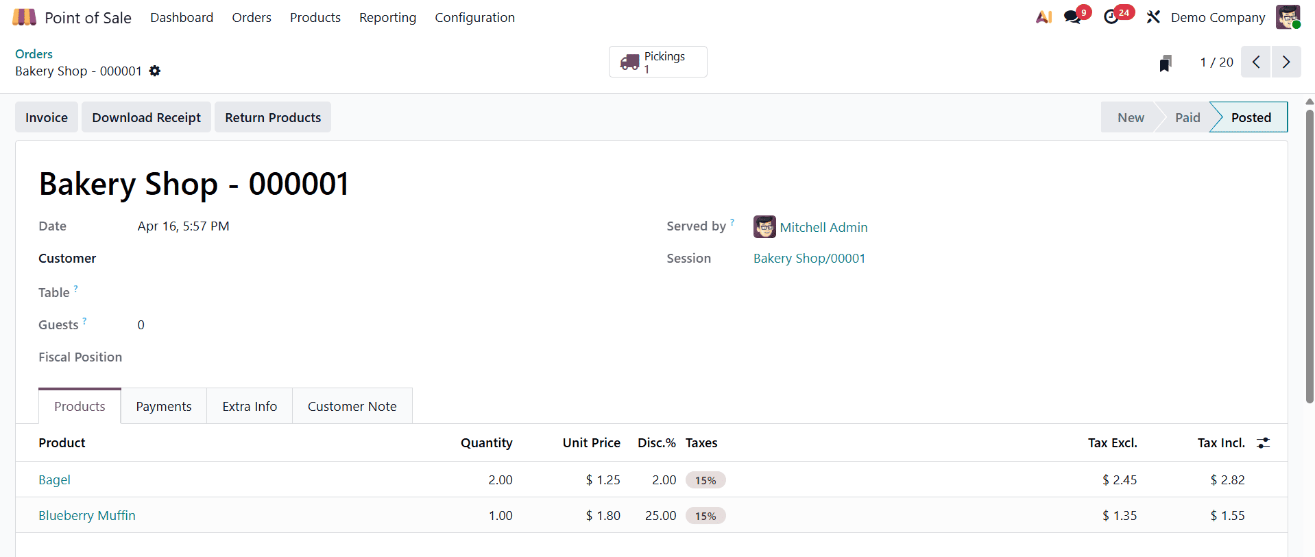 How to Apply Line and Global Discounts in Odoo 19 POS-cybrosys