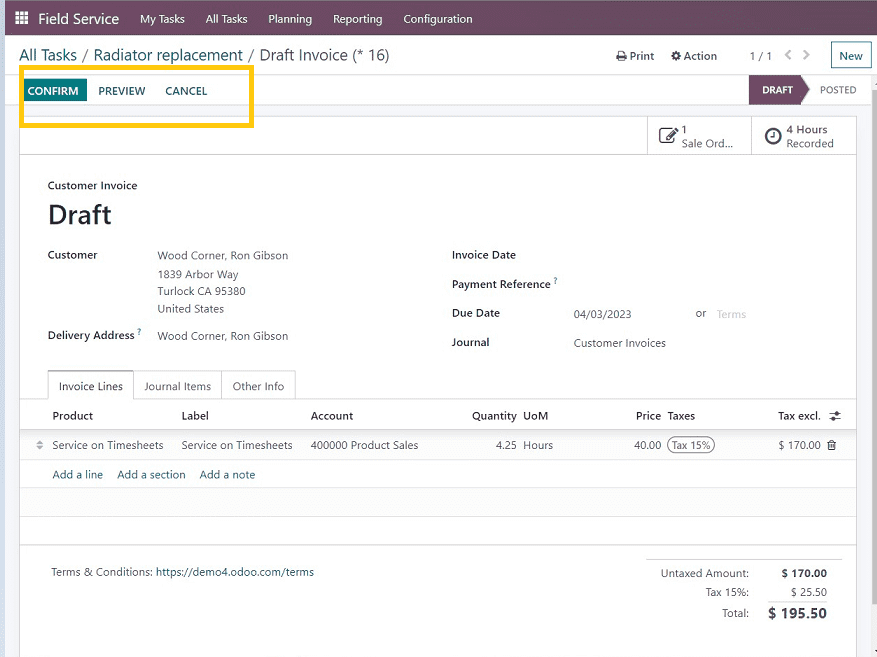How to Assign A Task in Odoo 16 Field Services-cybrosys