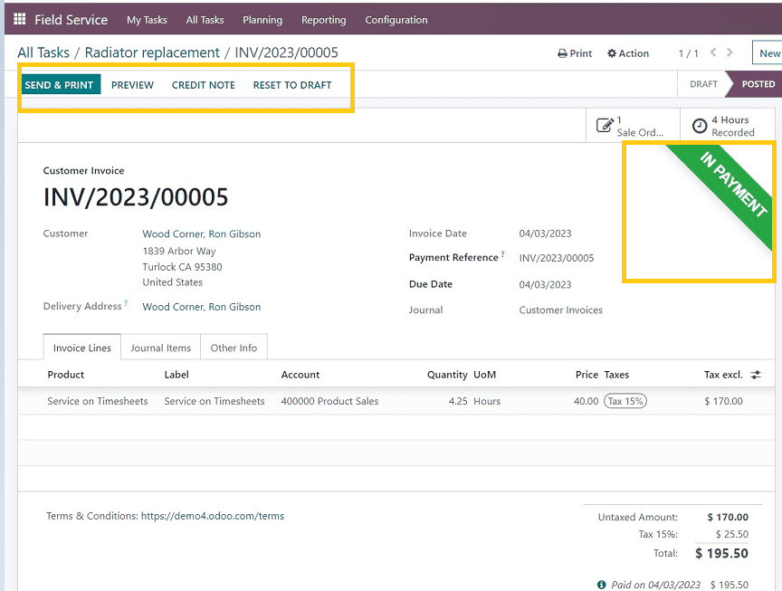 How to Assign A Task in Odoo 16 Field Services-cybrosys