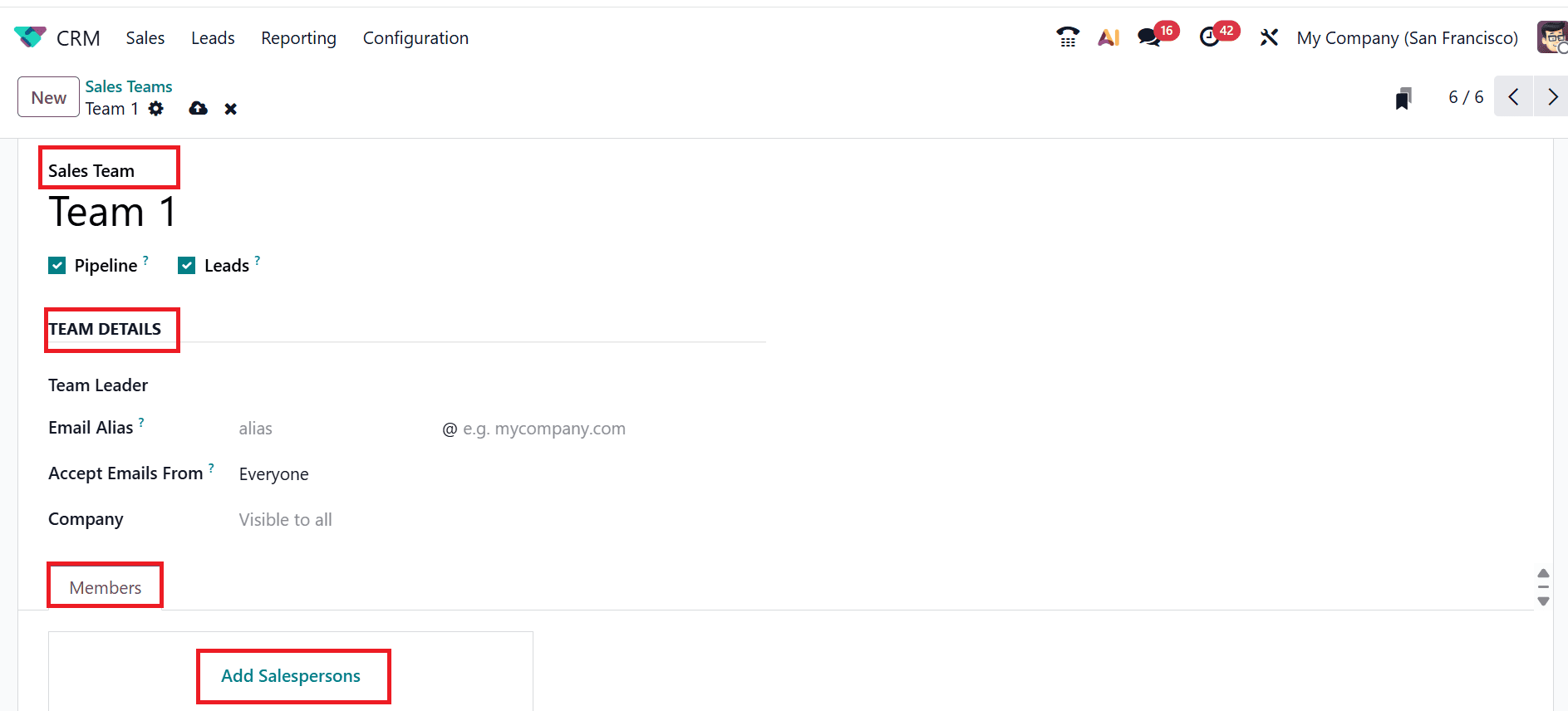How to Assign Salespersons to Multiple Teams in Odoo 19 CRM-cybrosys