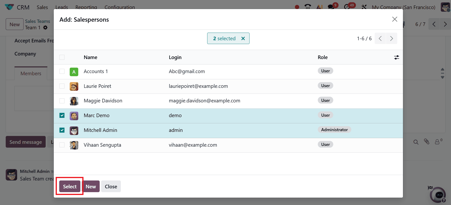 How to Assign Salespersons to Multiple Teams in Odoo 19 CRM-cybrosys