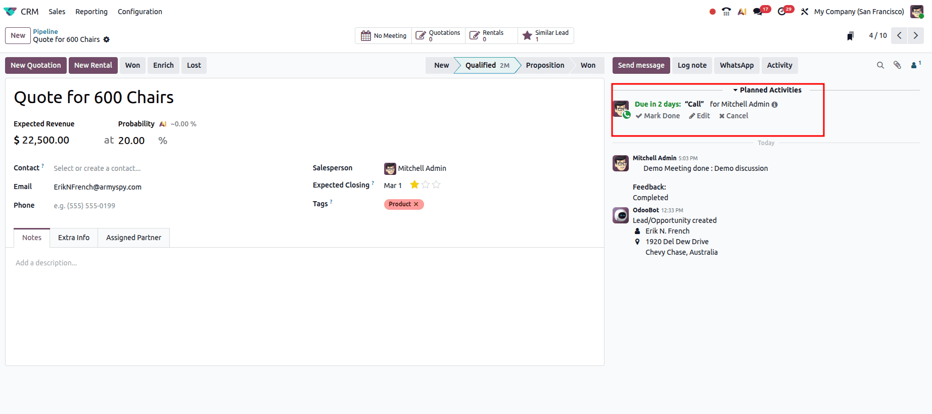How to Automate Activities in Odoo 19-cybrosys