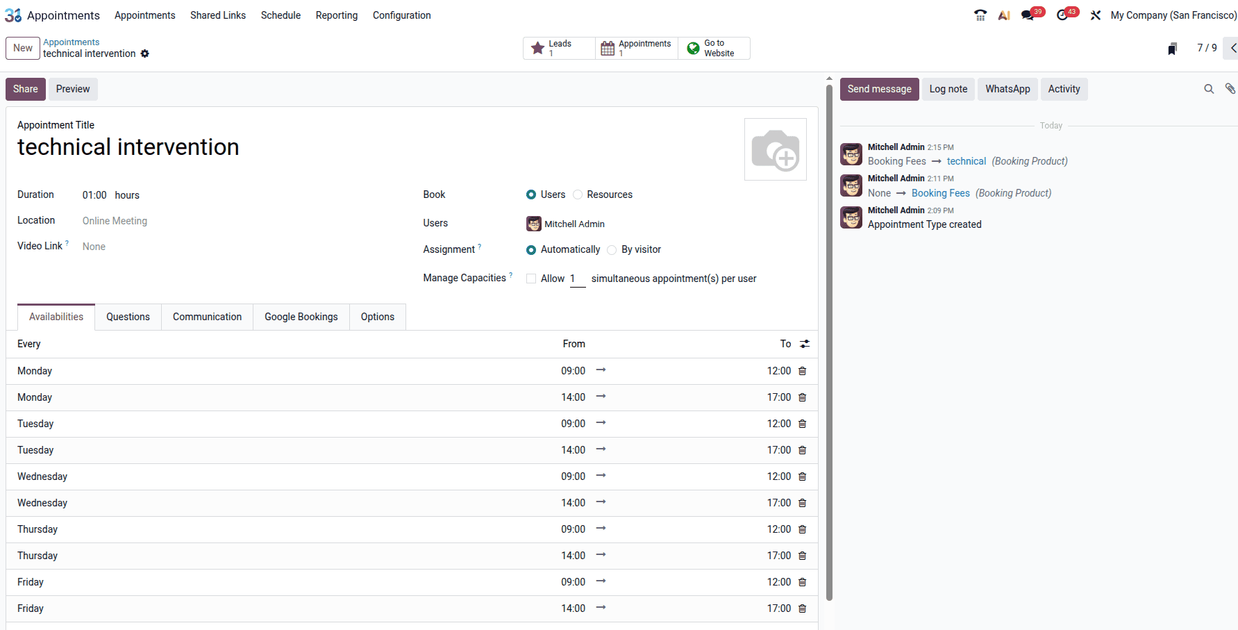 How to Automate Field Service Tasks from Online Appointments in Odoo 19-cybrosys