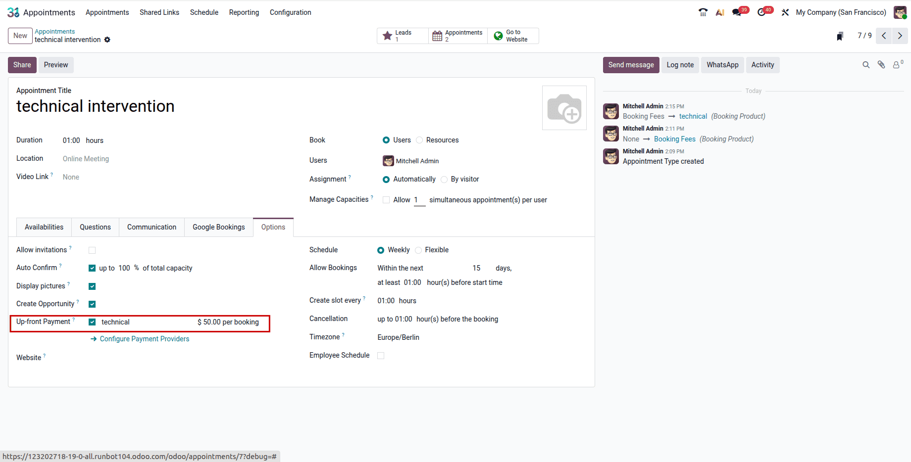 How to Automate Field Service Tasks from Online Appointments in Odoo 19-cybrosys
