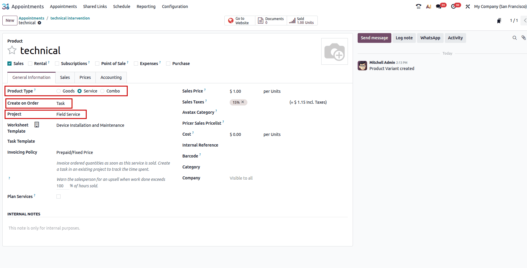 How to Automate Field Service Tasks from Online Appointments in Odoo 19-cybrosys