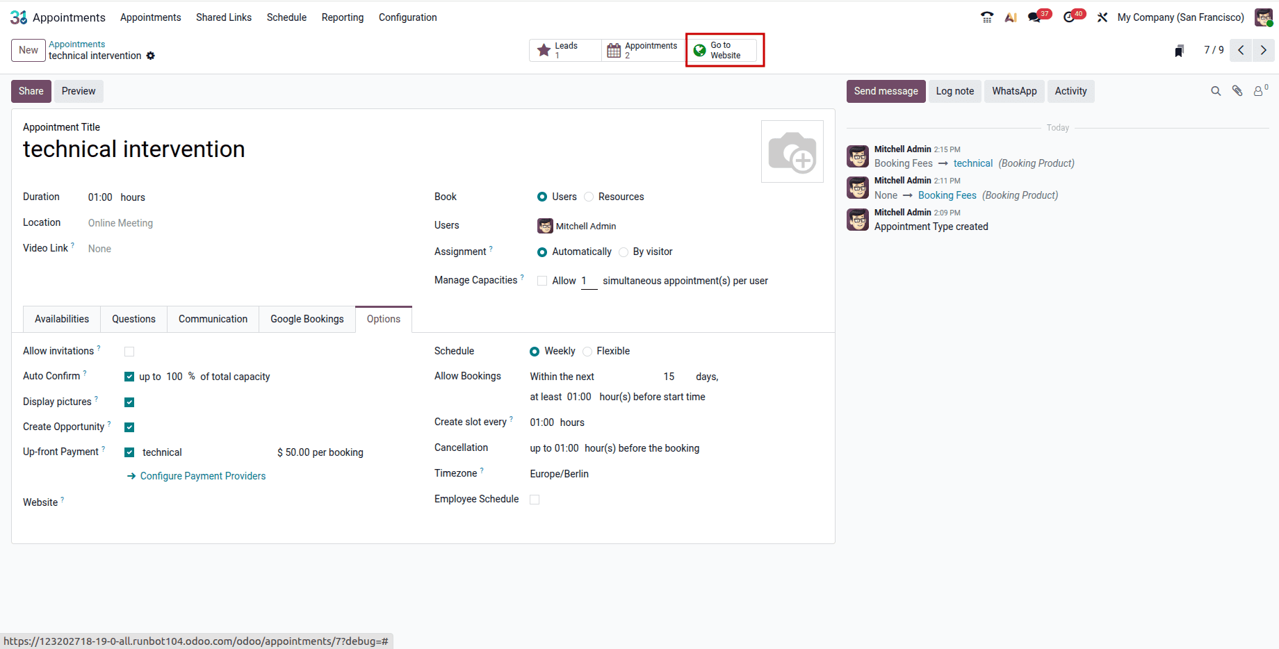 How to Automate Field Service Tasks from Online Appointments in Odoo 19-cybrosys