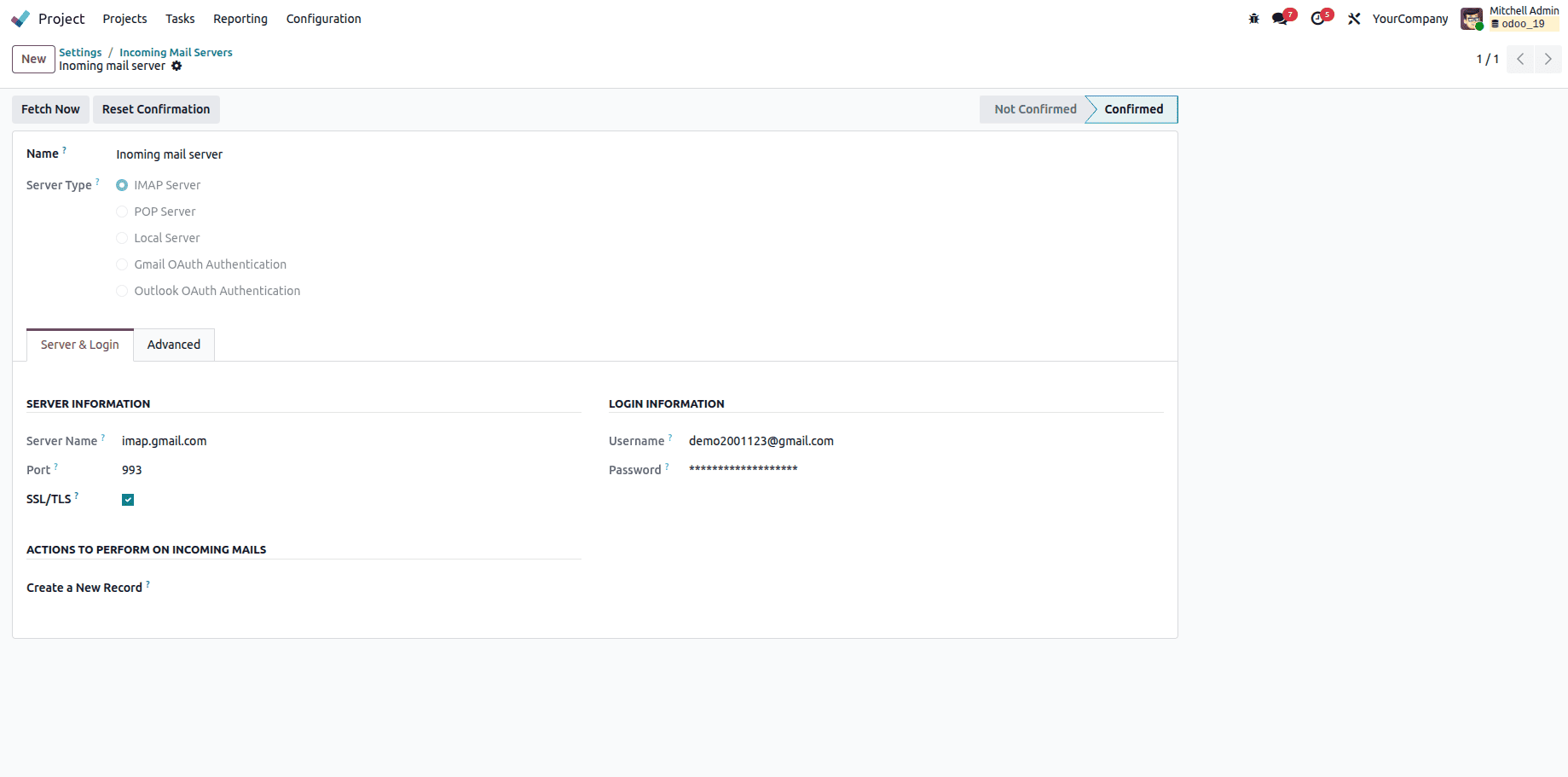 How to Automate Task Creation from Emails in Odoo 19 Projects-cybrosys