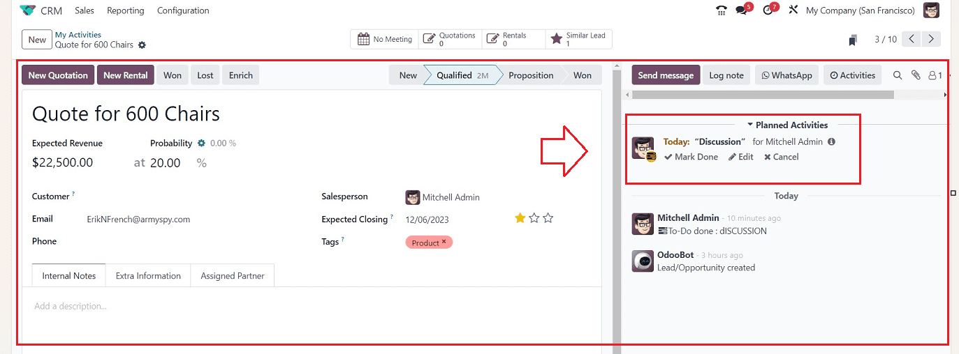 How to Automate the Activities Using Odoo 17 CRM-cybrosys