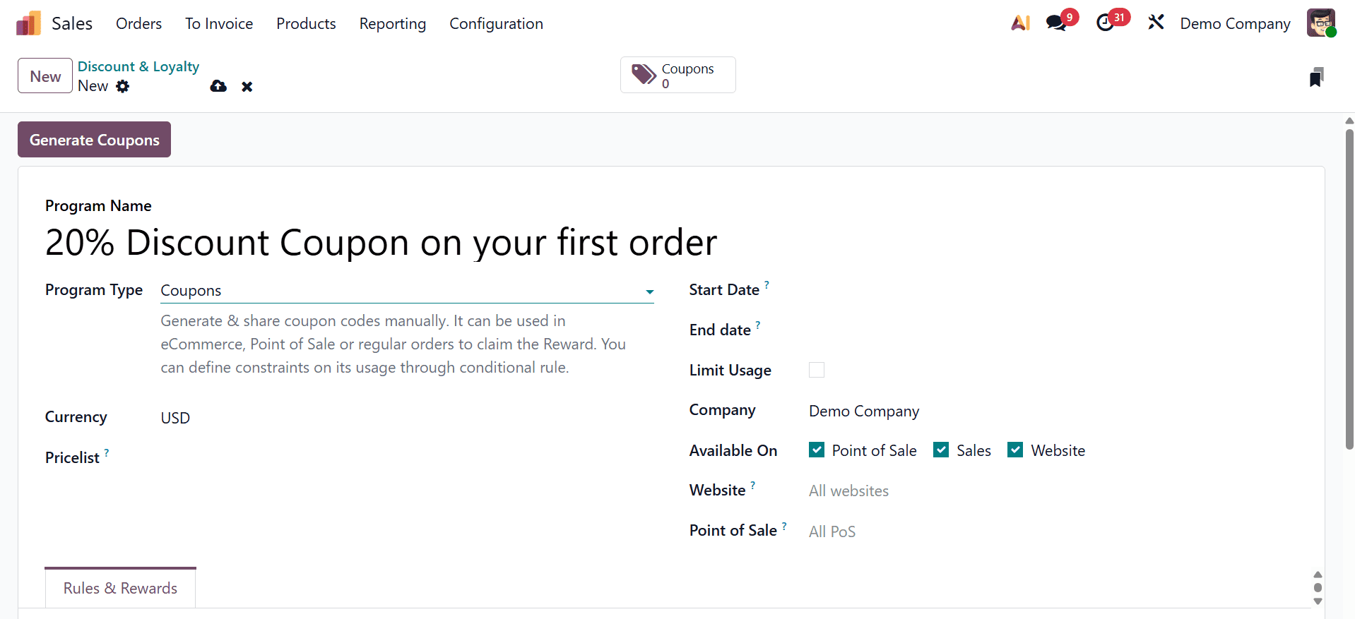 How to Boost Sales with Odoo 19’s Powerful Promotion & Coupon Tools-cybrosys