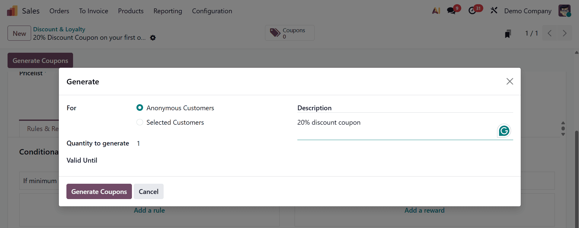How to Boost Sales with Odoo 19’s Powerful Promotion & Coupon Tools-cybrosys