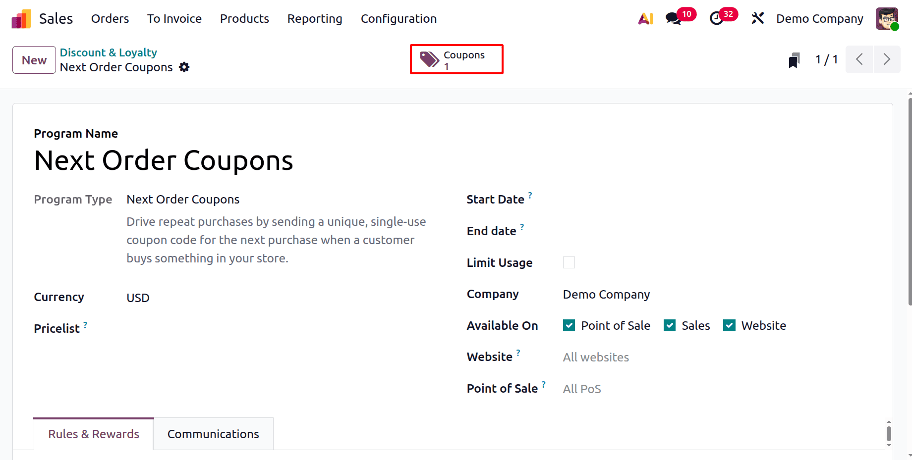 How to Boost Sales with Odoo 19’s Powerful Promotion & Coupon Tools-cybrosys