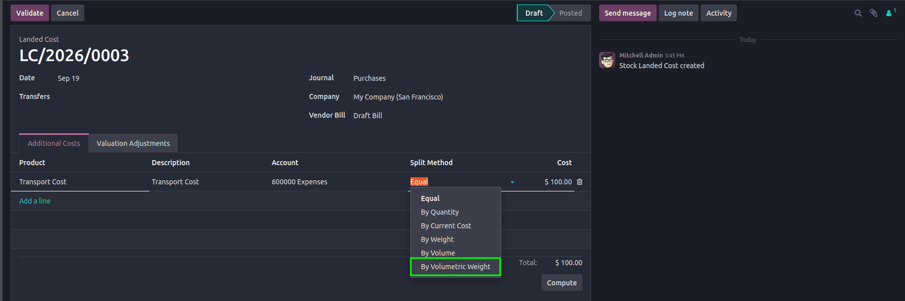 How to Build a Custom Landed Cost Allocation Engine in Odoo-cybrosys