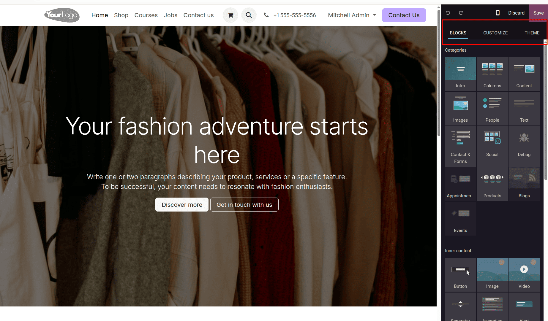 How to Build & Customize Your Website Using Odoo 18 Design Tool