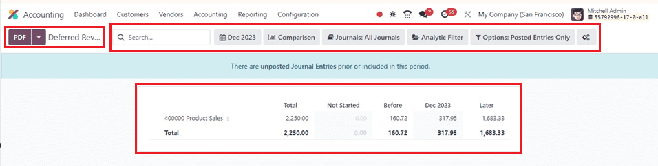 How to Calculate Deferred Income in Odoo 17 Accounting-cybrosys