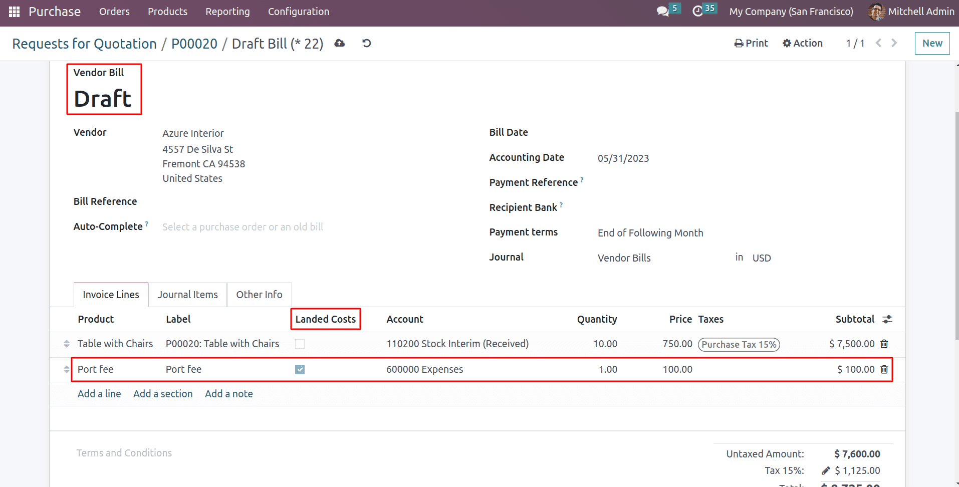 How to Calculate Landed Cost in Odoo 16 Inventory Module-cybrosys