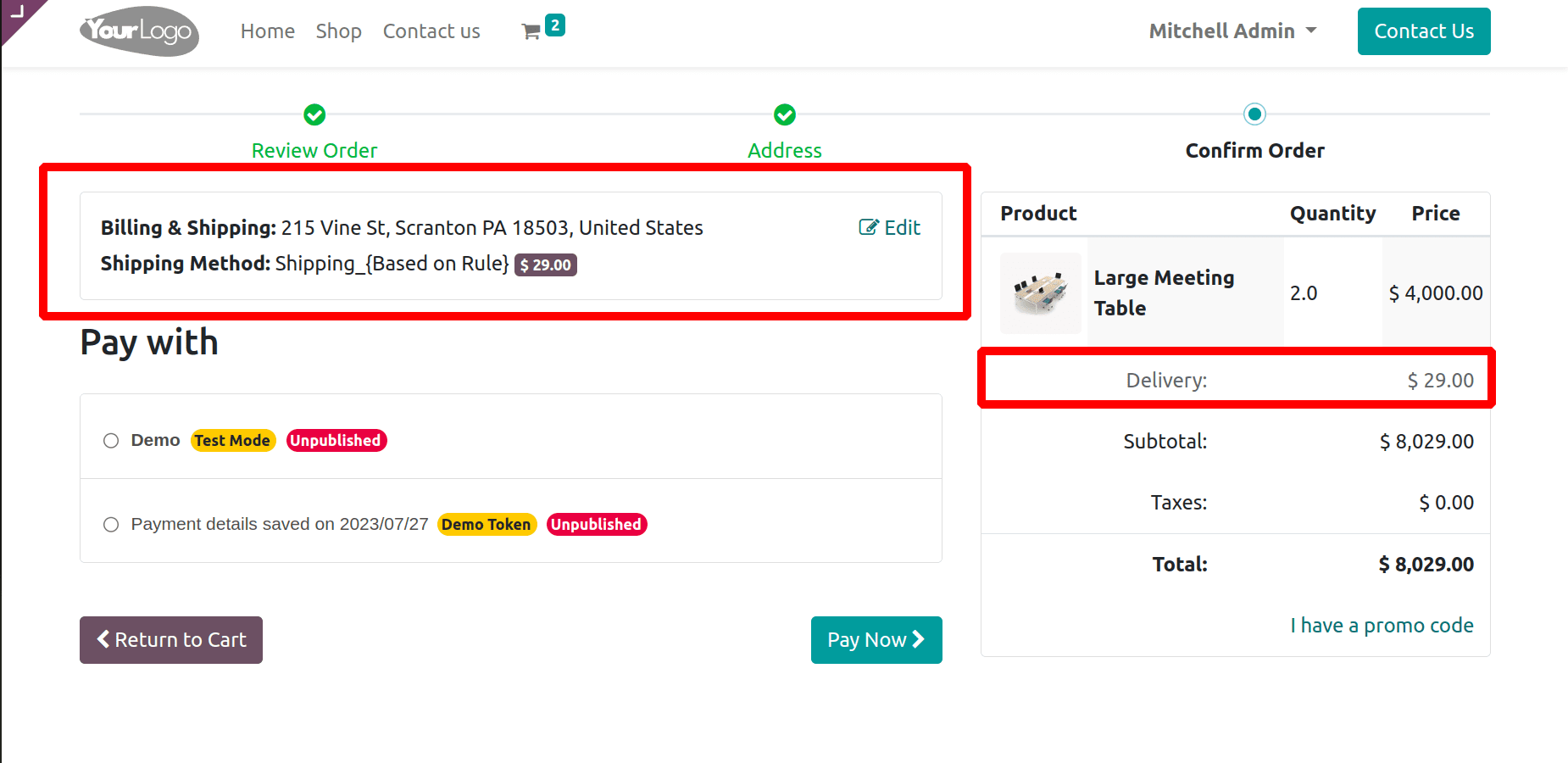 How to Calculate Shipping Charges for Online Sales Deliveries in Odoo 16 Website-cybrosys