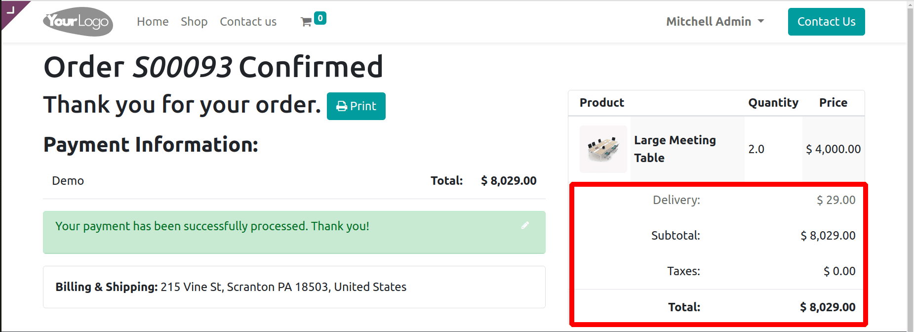 How to Calculate Shipping Charges for Online Sales Deliveries in Odoo 16 Website-cybrosys