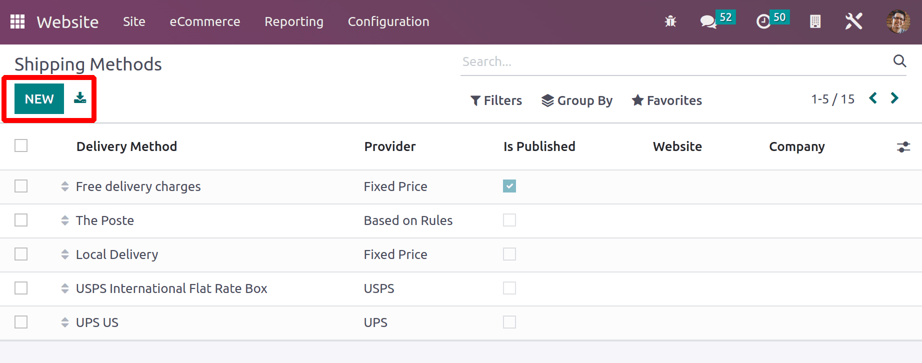 How to Calculate Shipping Charges for Online Sales Deliveries in Odoo 16 Website-cybrosys