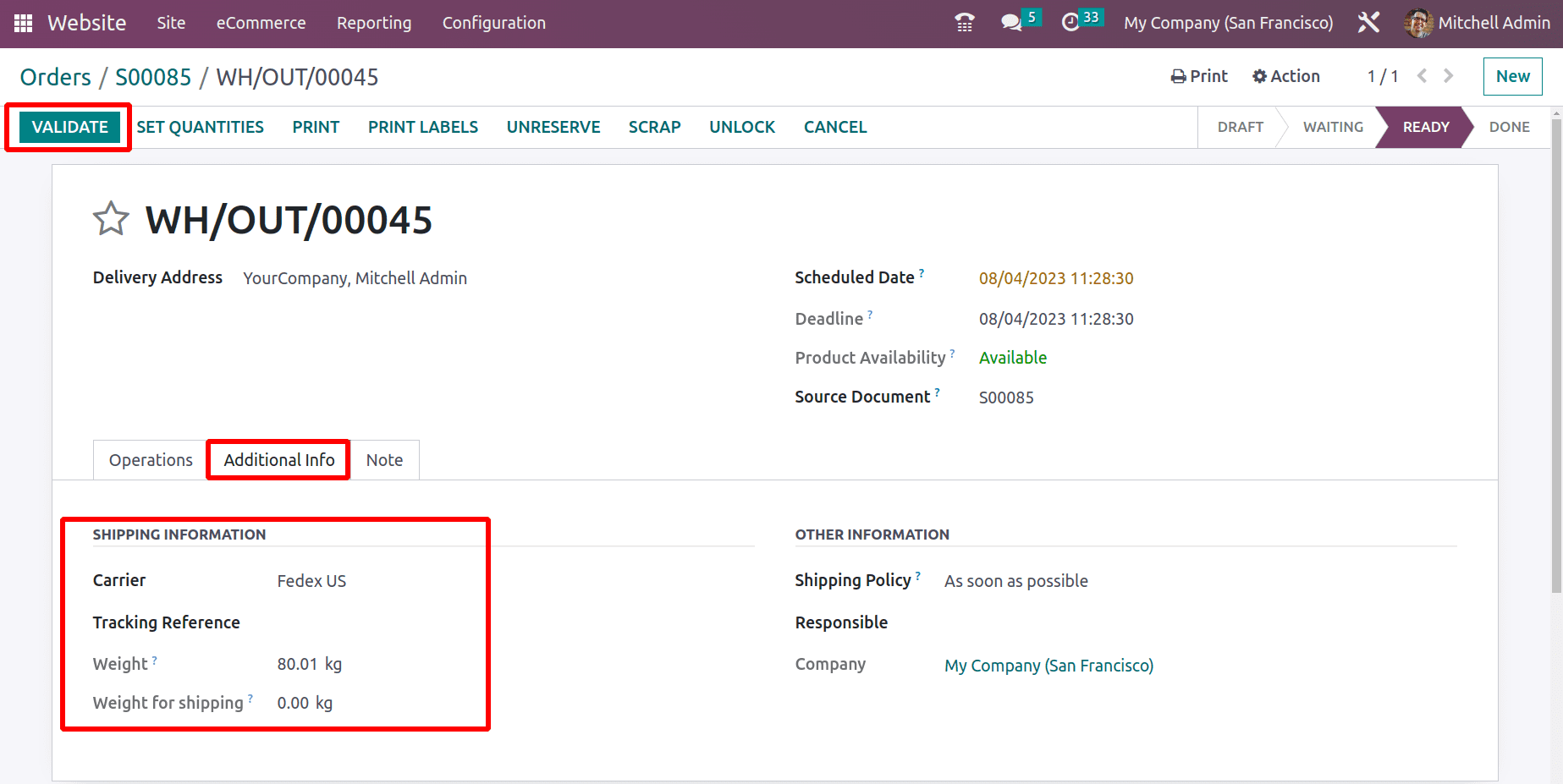 How to Calculate Shipping Charges for Online Sales Deliveries in Odoo 16 Website-cybrosys