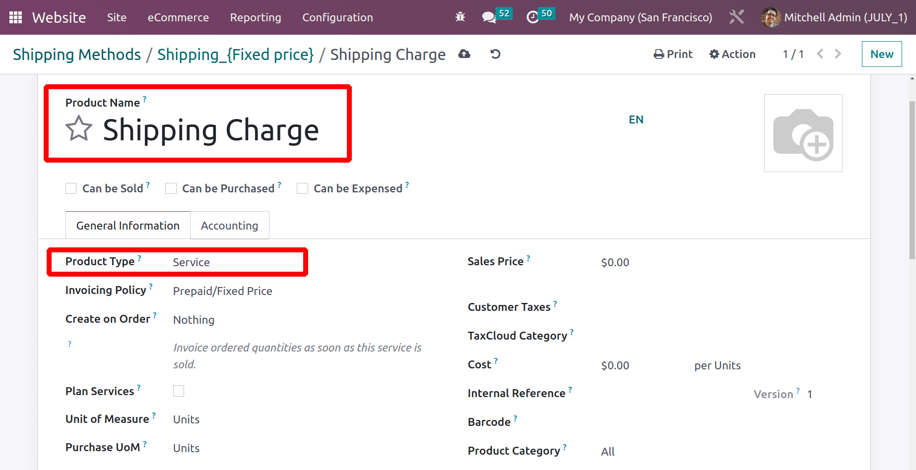 How to Calculate Shipping Charges for Online Sales Deliveries in Odoo 16 Website-cybrosys