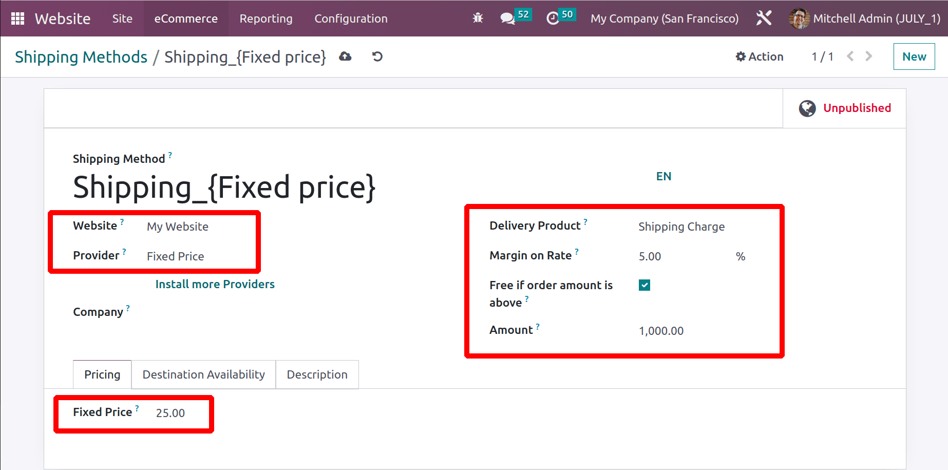 How to Calculate Shipping Charges for Online Sales Deliveries in Odoo 16 Website-cybrosys