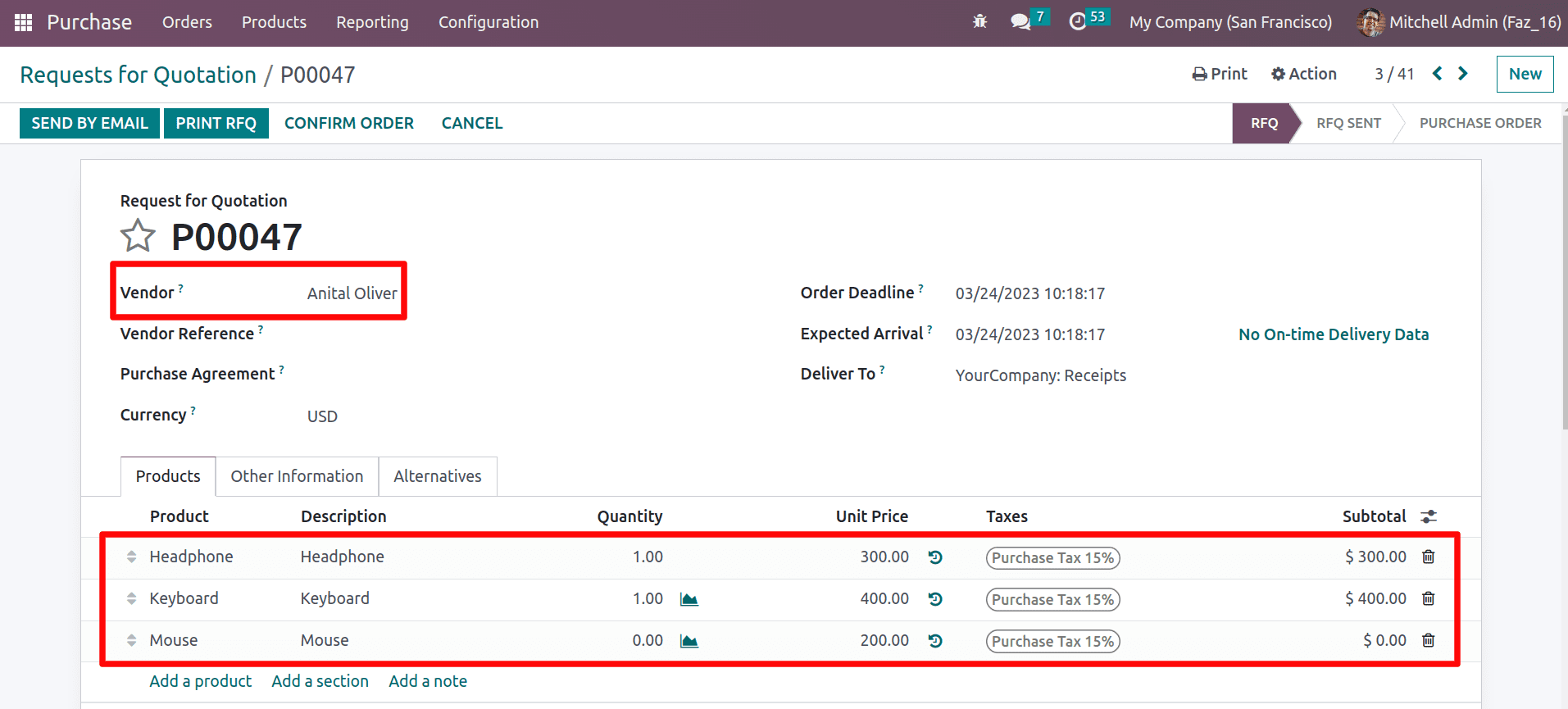 how-to-compare-rfq-lines-to-choose-fare-price-with-odoo-16-13-cybrosys