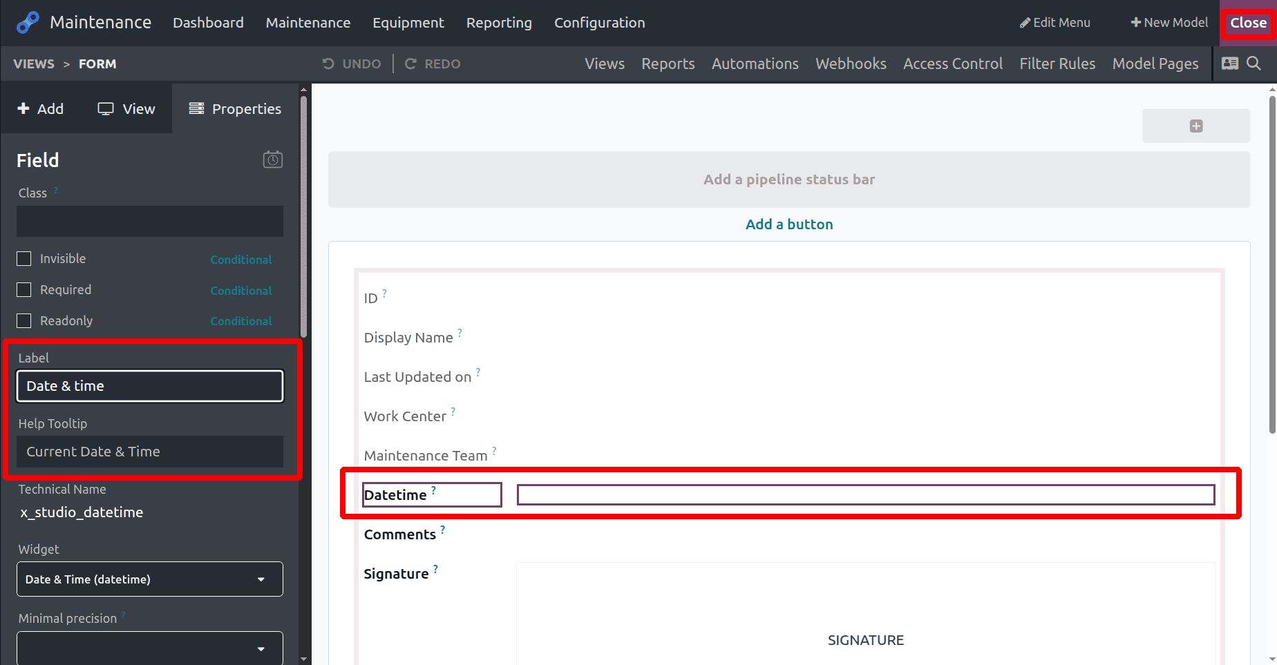 How to Configure a Custom Worksheet Template for Odoo 18 Maintenance-cybrosys