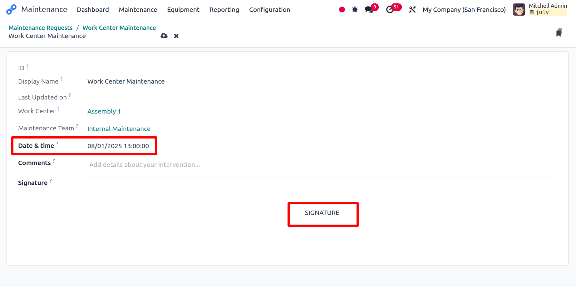 How to Configure a Custom Worksheet Template for Odoo 18 Maintenance-cybrosys