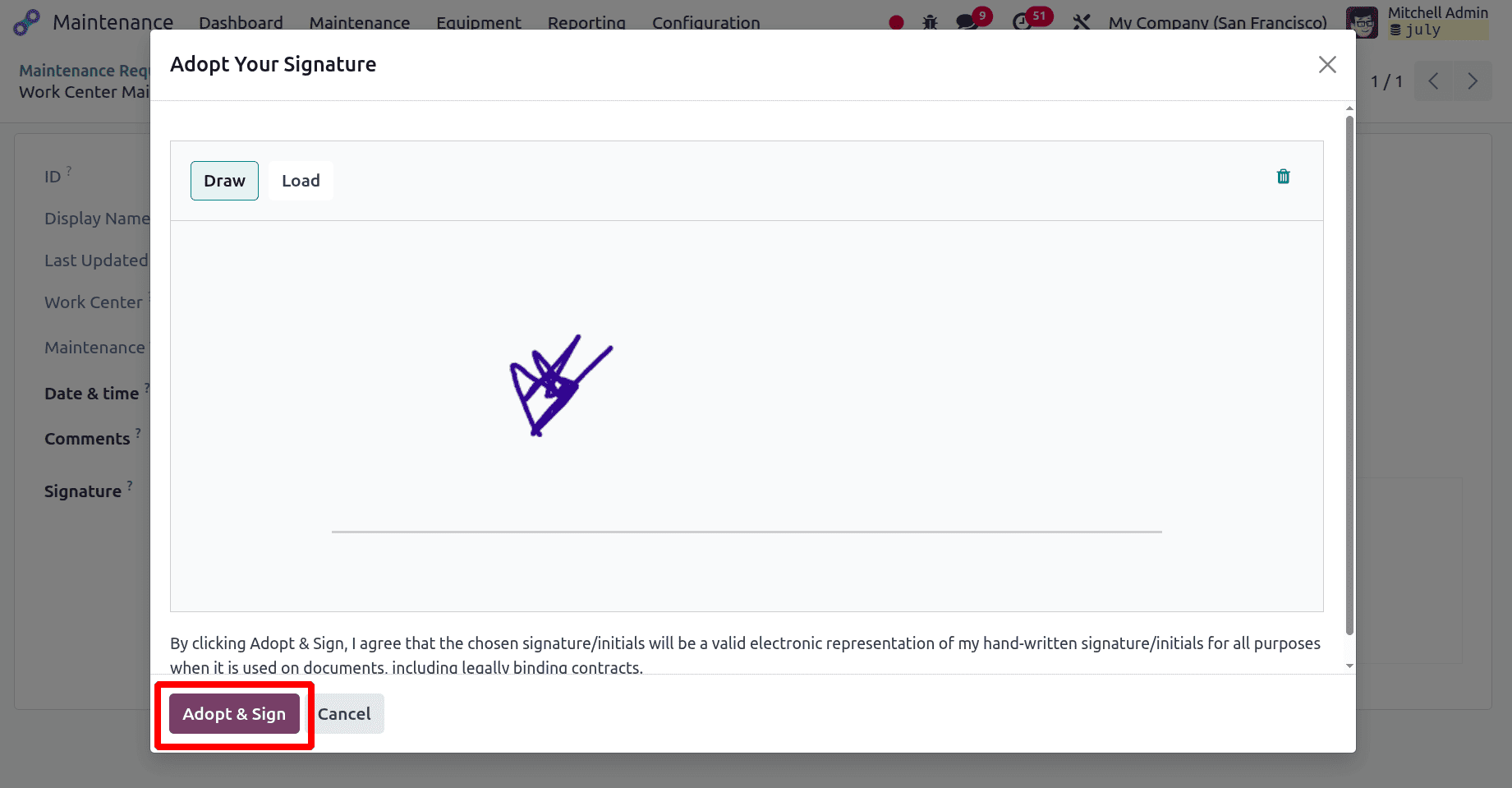 How to Configure a Custom Worksheet Template for Odoo 18 Maintenance-cybrosys