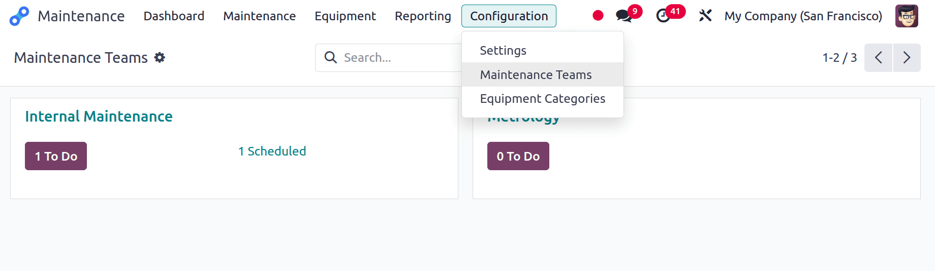 How to Configure a Maintenance Stages and Maintenance Team in Odoo 18-cybrosys